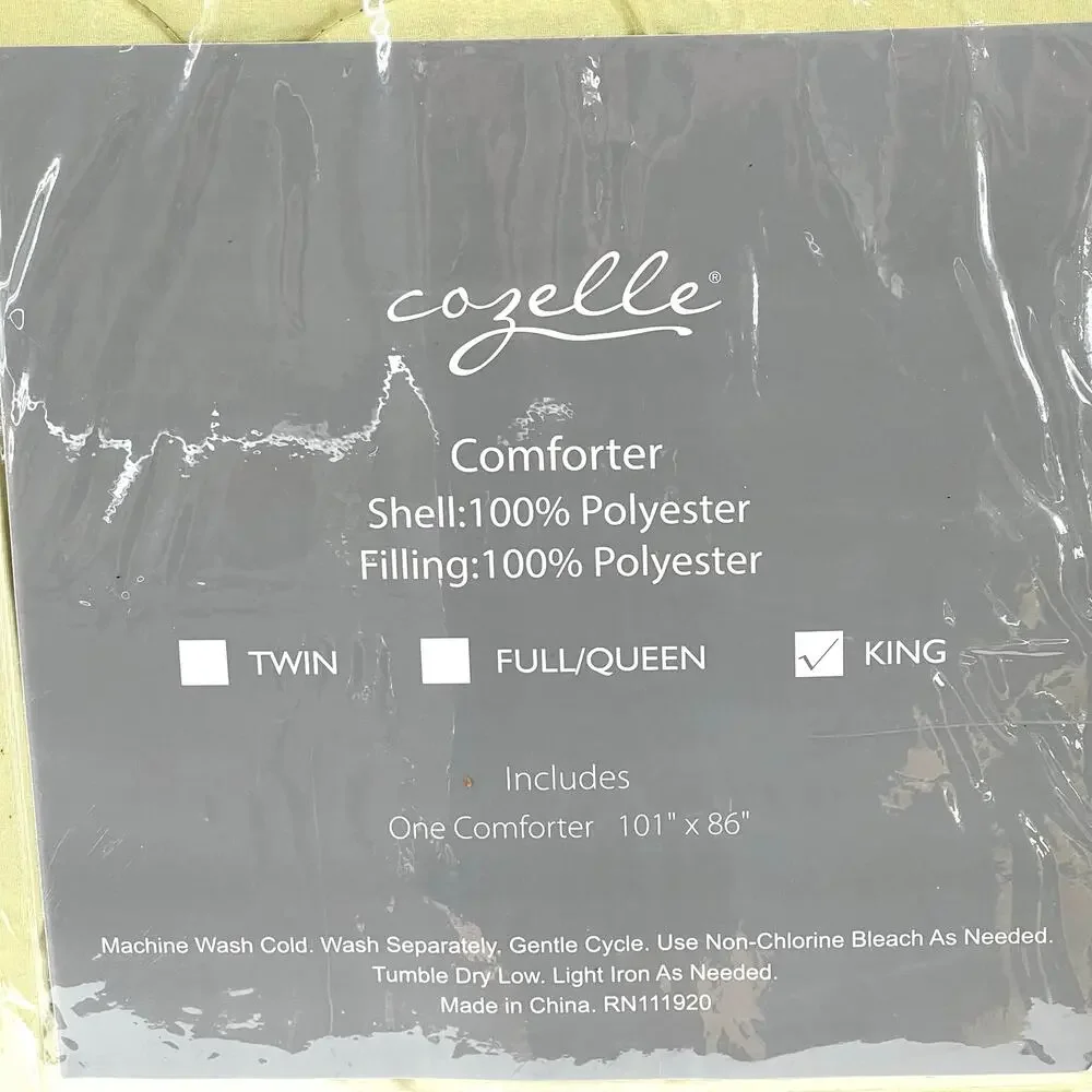 Cozelle king down alternative puffy comforter